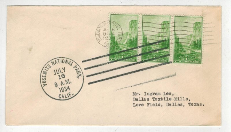 1934 NATIONAL PARKS COMPLETE SET 10 FDCs MATCHED ADDRESS 1c TO 10c 740/749