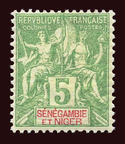 SENEGAMBIA & NIGER Scott #4 1903 Navigation & Commerce unused HR