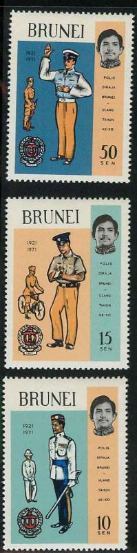 Brunei 165-167 Mint VF NH