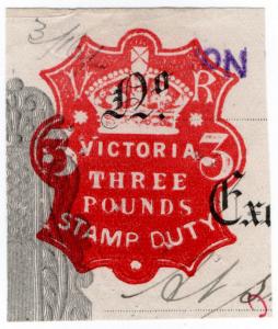 (I.B) Australia - Victoria Revenue : Impressed Duty £3