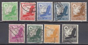 Germany - 1934 Air stamp set to 100pf Sc# C46/C54 - (924)