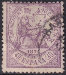 Spain 1874 Sc 206 used