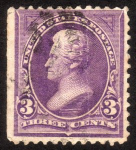 1895, US 3c, Jackson, Used, Sc 268