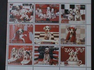 ​TURKMENISTAN-WALT DISNEY CARTOONS-MOVIE-101 DALMATIANS-MNH SHEET-VF LAST ONE