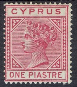 CYPRUS 1882 QV 1PI DIE I WMK CROWN CA