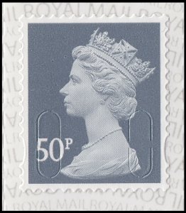 GB Machin Definitive Slate Grey 50p M19L single MNH 2019