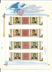 Guinea Collection, John F Kennedy, 8 White Ace Pages Mint NH Sets, FDC