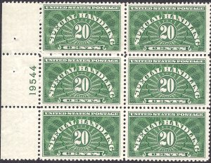 QE3a Mint,OG,NH... Plate Block of 6... SCV $150.00