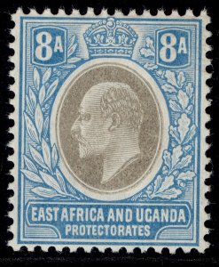 EAST AFRICA and UGANDA EDVII SG25, 8a grey & pale blue, M MINT. 