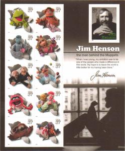 US 3944 - 37¢ Jim Henson and The Muppets Unused