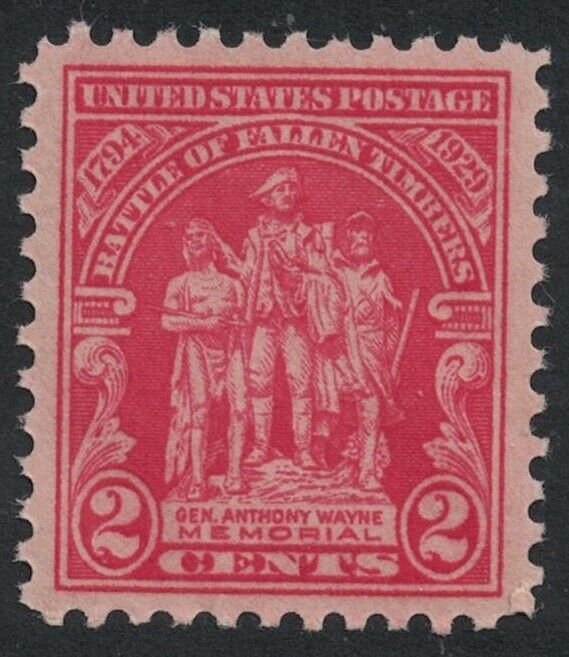 Scott 680- MNH- Battle of Fallen Timbers, Wayne Memorial- 2c 1929- unused mint