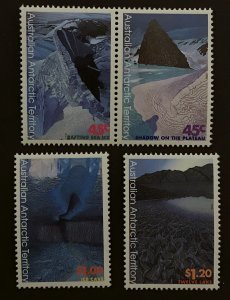 Australian Antarctic Territory  #L98-101 MNH set, Landscapes by C. C. Robinson