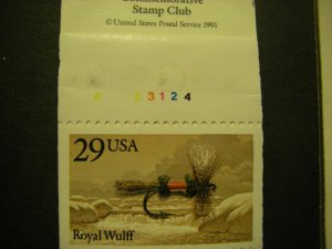 BK189, Scott 2549a, 29c Fishing Flies, #A23124, MNH Complete Booklet