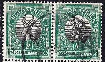 SOUTH AFRICA #23 - USED BLOCK OF 4 - 1926 - SOAF056DTS16