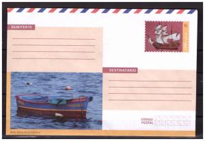 CUBA prestamped envelope 2018 Boat and sail ship