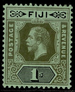 FIJI GV SG134c, 1s black/blue-green, M MINT.