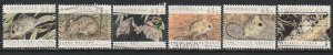 1992 Australia - Sc 1235a-1235f - used VF - 6 single - Threatened Species