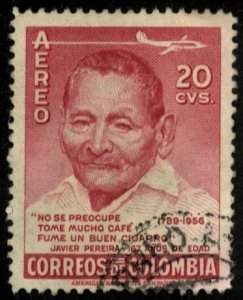 COLOMBIA #C288, USED AIRMAIL - 1956 - COLOMBIA117