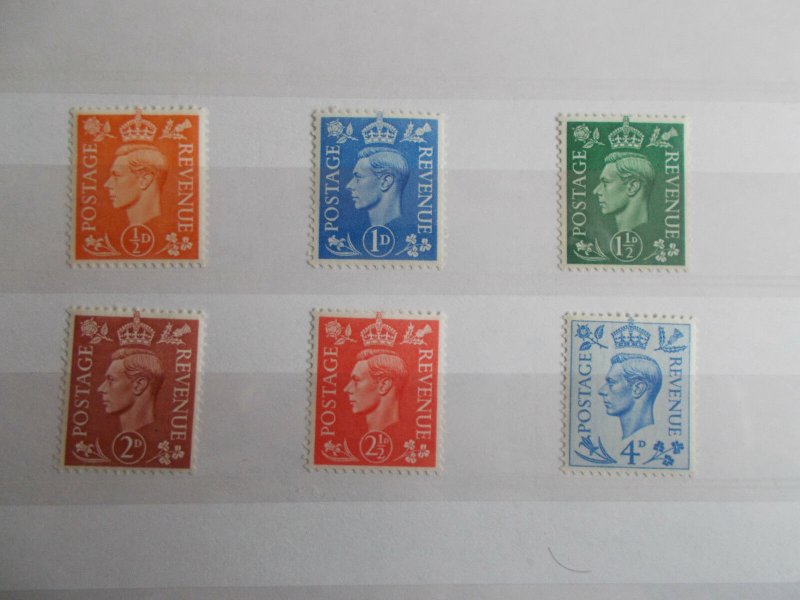 GB GVI 1950 Definitves Colour Change Superb M/N/H (SG 503-506) Cat £4