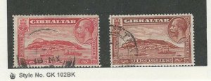 Gibraltar, Postage Stamp, #96-97 Used, 1931 Ships