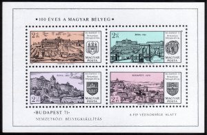 1971, Hungary, Suvenir sheet, MNH, Sc B288