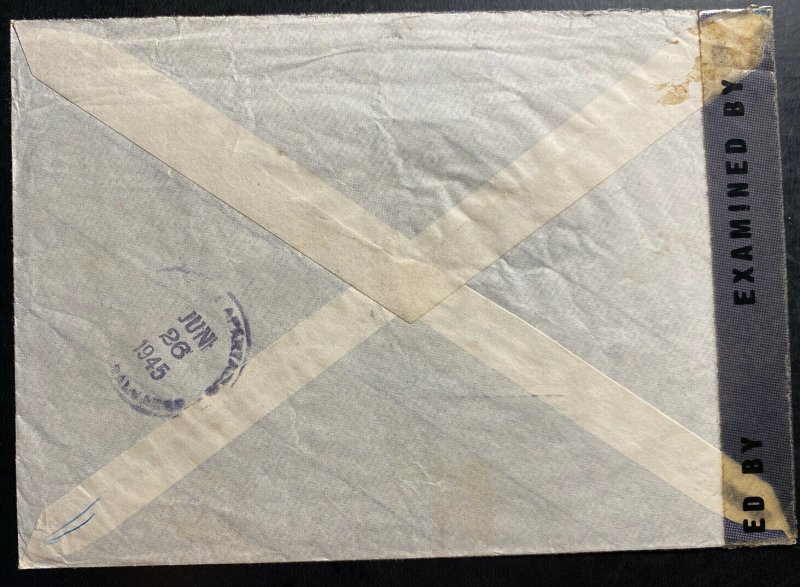 1945 Basel Switzerland Censored Airmail Cover To San Salvador El Salvador