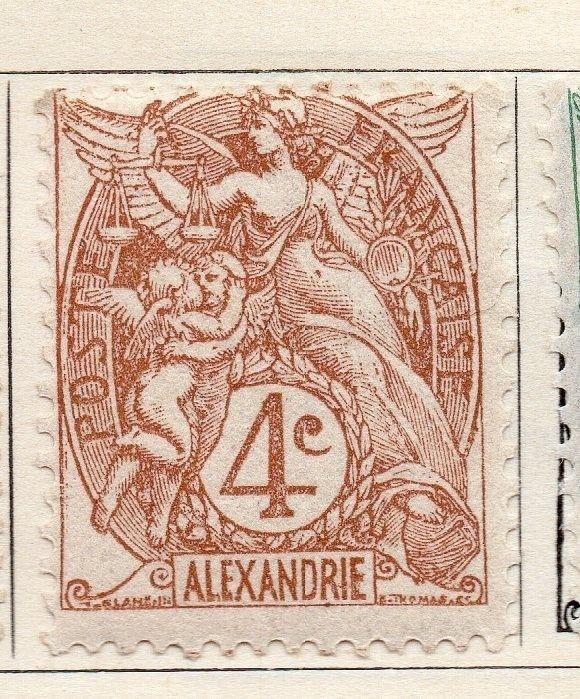 Alexandria 1902-13 Early Issue Fine Mint Hinged 4c. 054463