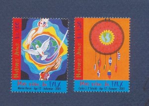 UNITED NATIONS GENEVA - Scott  447-448  -  MNH - Peace, Dove, Bird - 2005