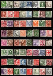 Sweden ~ Collection of 271 Different Stamps ~ Mixed Lot ~ Mostly Used MX