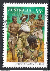 AUSTRALIA 2010 55c Multicoloured, Kokoda Champaign Joint Issue FU