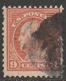 U.S. 415, 9¢ FRANKLIN. USED. F. (840)