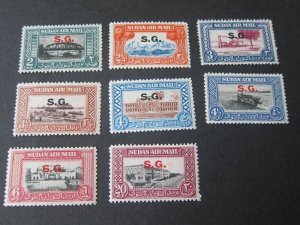 Sudan 1950 Sc CO1-CO8 set MH