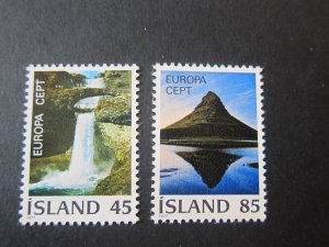 Iceland 1977 Sc 498-99 set MNH