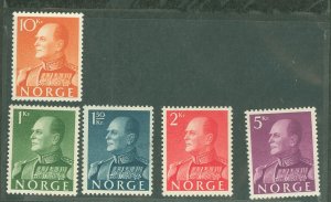 Norway #370-374  Single (Complete Set) (King)