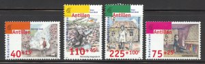 Netherlands Antilles Scott B313-16 MNHOG - 1996 UNICEF 50th Anniv - SCV $7.95