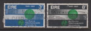 Ireland 1965 ITU Set Sc#198-199 VF Used