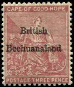 Bechuanaland SC# 3 o/p on Cape of Good Hope 3d MH wmk 2