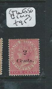 MALAYA STRAITS SETTLEMENTS (PP2607B)  QV 2C/4C    SG61   MOG