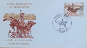 NEW CALEDONIA FDC 1979 RODEO...ANIMAL THEMATIC