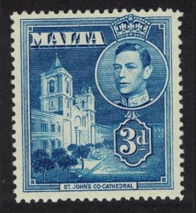 Malta St John's Co-Cathedral 3d blue 1938 MNH SG#223a