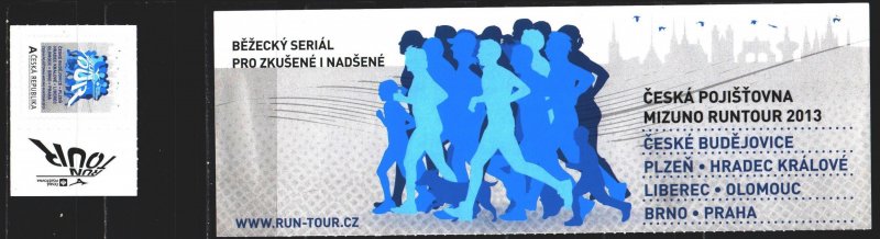 Czech Republic. 2013. booklet. Running, sport. MNH.