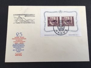 Liechtenstein 1946 4th National Stamp Exhibition  postal cover 62875