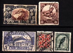 New Zealand 207, 210, 212-4 used