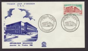 Madagascar B22 Architecture 1963 U/A FDC