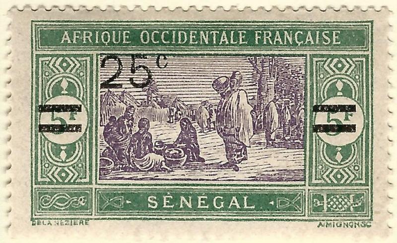 Senegal Sc #131 F-VF Mint OG hr French Colonies are Hot!