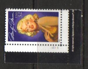 #2967 MNH plate # single 32c Marilyn Monroe 1995 Issue