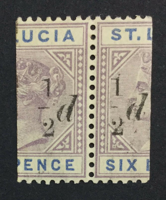 MOMEN: ST LUCIA SG #54 1891-2 MINT OG H £70 LOT #225840-5304