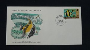 WWF fish FDC Gilbert Islands 1976 (-50% for 10 sets or more)