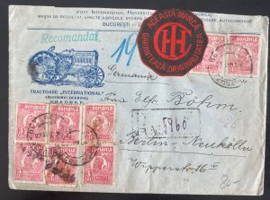 1926 Romania Advertising Commercial Cover To Berlin Germany International Tracto