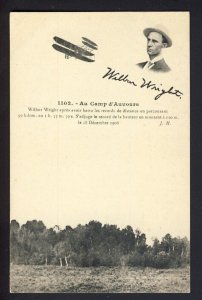 POSTAL HISTORY - Pioneer Aviation Wilbur Wright Biplane #1102 POSTCARD